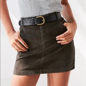 Urban outfitters high rise corduroy skirt